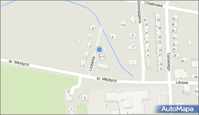 Jelcz-Laskowice, Licealna, 4, mapa Jelcz-Laskowice