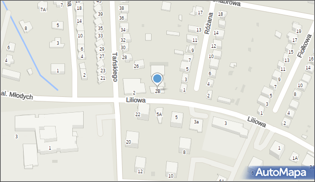 Jelcz-Laskowice, Liliowa, 2B, mapa Jelcz-Laskowice