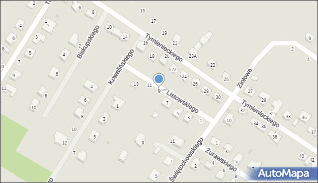 Jelcz-Laskowice, Listowskiego Anatola, 9, mapa Jelcz-Laskowice