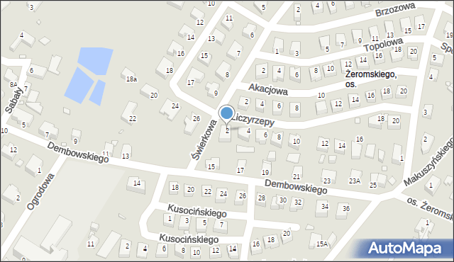 Jelenia Góra, Liczyrzepy, 2, mapa Jelenia Góra