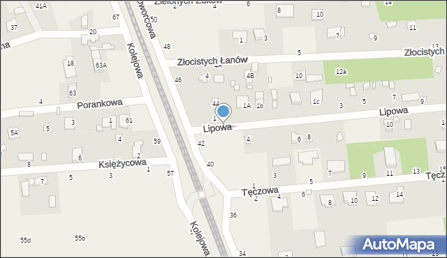 Jeziórko, Lipowa, 2, mapa Jeziórko