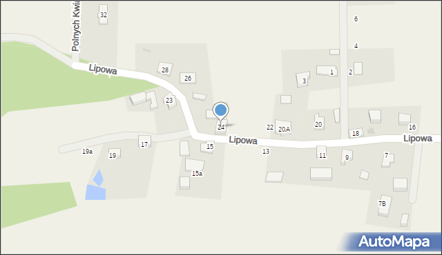 Jodłowno, Lipowa, 24, mapa Jodłowno