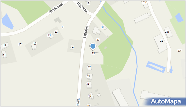 Jonkowo, Lipowa, 35, mapa Jonkowo