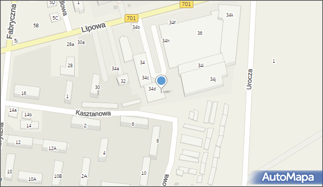 Józefów, Lipowa, 34e, mapa Józefów