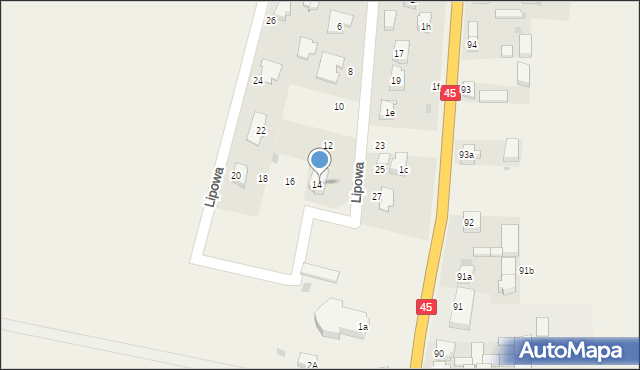 Kadłub, Lipowa, 1U, mapa Kadłub