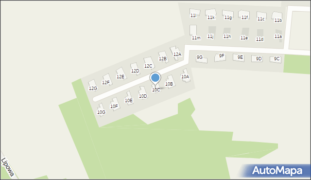 Kałuszyn, Lipowa, 10C, mapa Kałuszyn