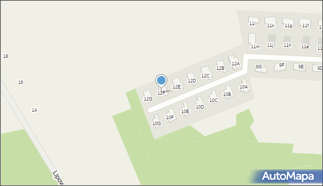 Kałuszyn, Lipowa, 12F, mapa Kałuszyn