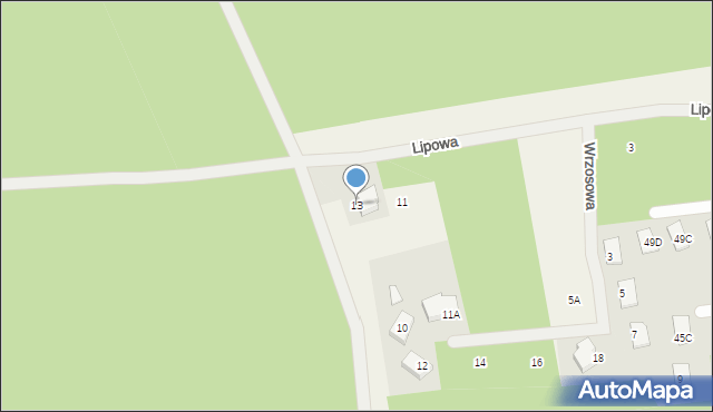 Kałuszyn, Lipowa, 13, mapa Kałuszyn