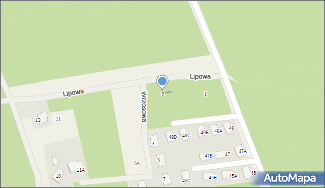 Kałuszyn, Lipowa, 3, mapa Kałuszyn