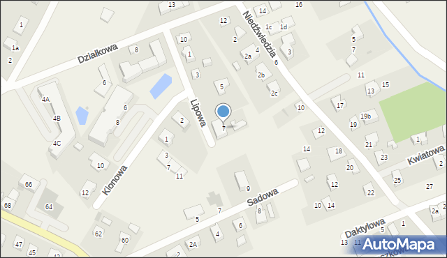 Kamieniec Wrocławski, Lipowa, 7, mapa Kamieniec Wrocławski