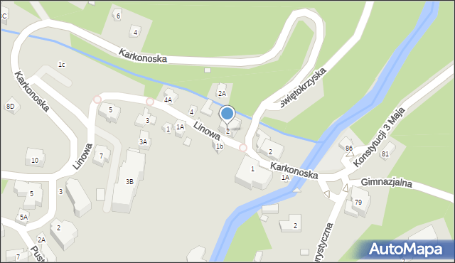 Karpacz, Linowa, 2, mapa Karpacz