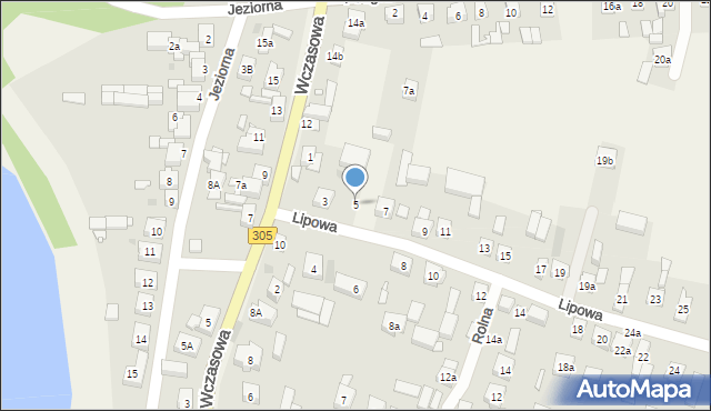 Karpicko, Lipowa, 5, mapa Karpicko