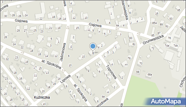 Kędzierzyn-Koźle, Lipowa, 6, mapa Kędzierzyna-Koźle