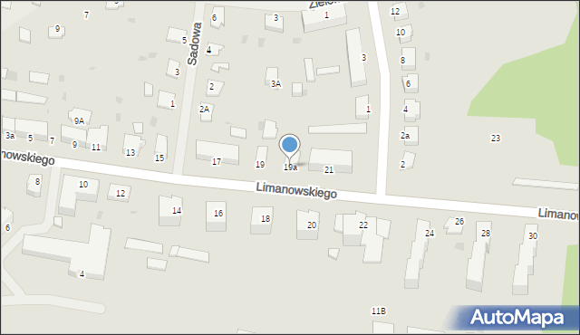 Kętrzyn, Limanowskiego Bolesława, 19a, mapa Kętrzyn