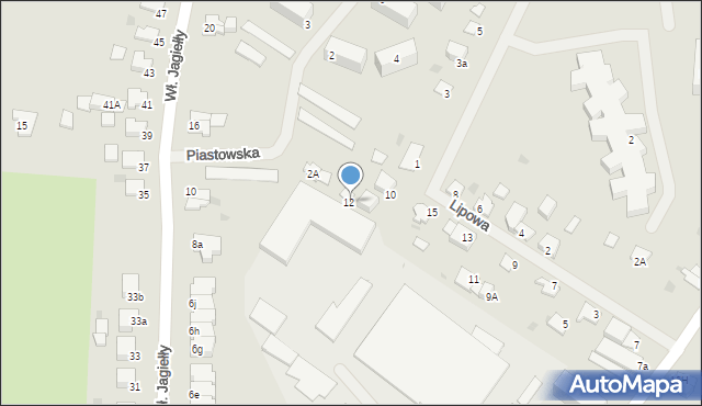Kętrzyn, Lipowa, 12a, mapa Kętrzyn