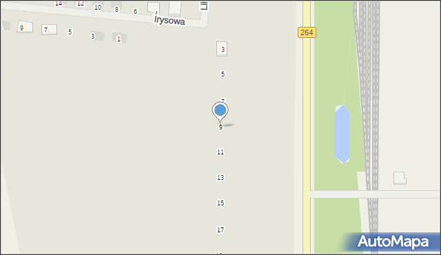 Kleczew, Liliowa, 9, mapa Kleczew