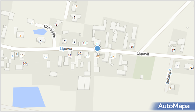 Kleszczewo, Lipowa, 20, mapa Kleszczewo