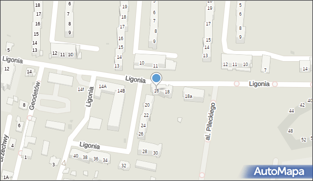 Kluczbork, Ligonia, 16, mapa Kluczbork