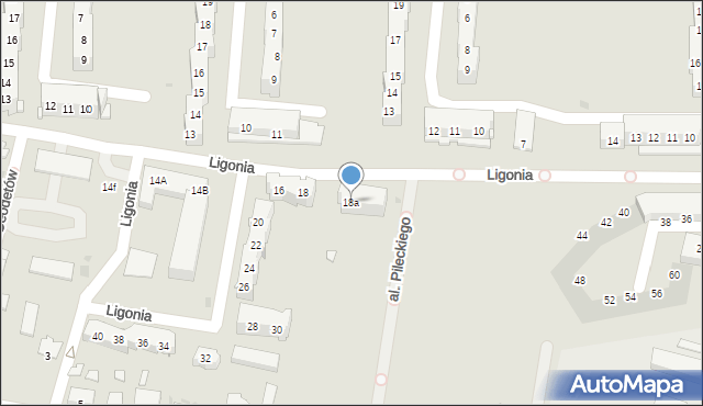 Kluczbork, Ligonia, 18a, mapa Kluczbork