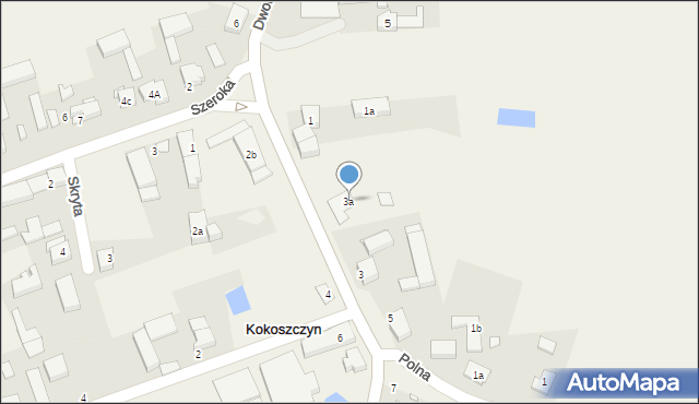 Kokoszczyn, Lipowa, 3a, mapa Kokoszczyn