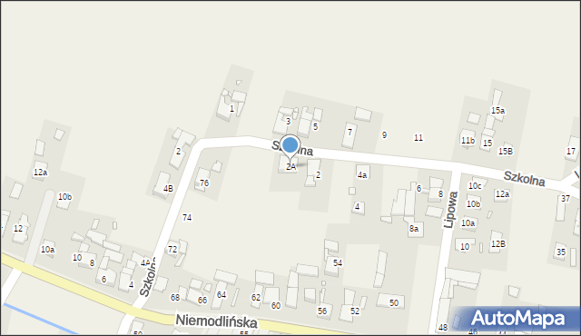 Komprachcice, Lipowa, 2A, mapa Komprachcice