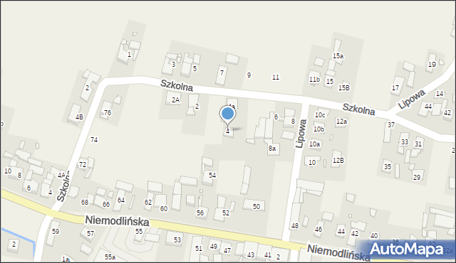 Komprachcice, Lipowa, 4, mapa Komprachcice