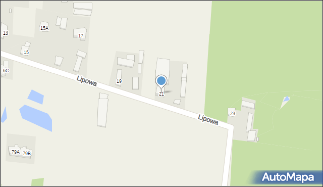 Kopana, Lipowa, 21, mapa Kopana