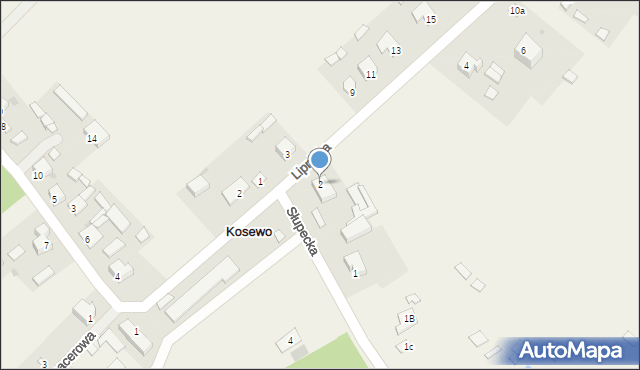 Kosewo, Lipnicka, 2, mapa Kosewo