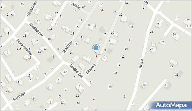 Koszalin, Lipowa, 3, mapa Koszalina