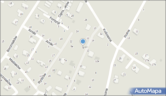 Koszalin, Lipowa, 9, mapa Koszalina