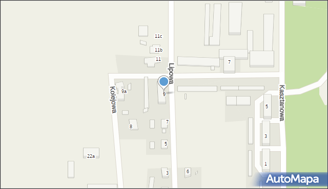 Kotowiecko, Lipowa, 9, mapa Kotowiecko