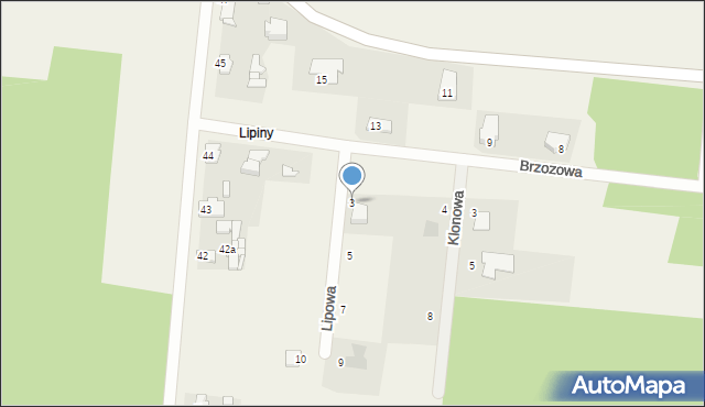 Kotwasice, Lipowa, 3, mapa Kotwasice