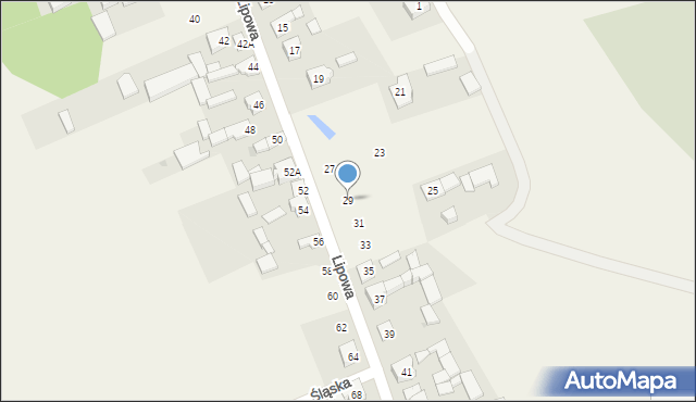 Koziegłówki, Lipowa, 29, mapa Koziegłówki