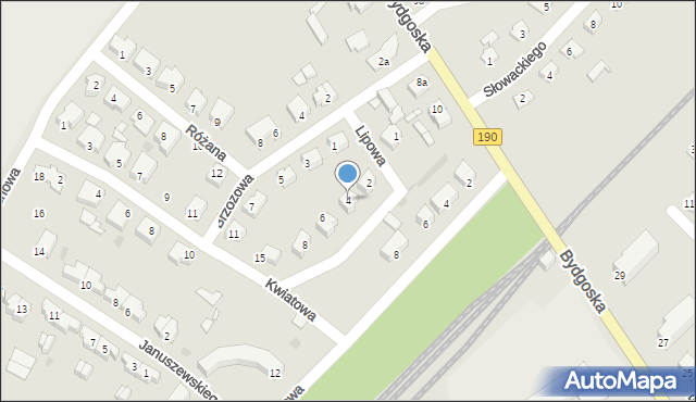 Krajenka, Lipowa, 4, mapa Krajenka