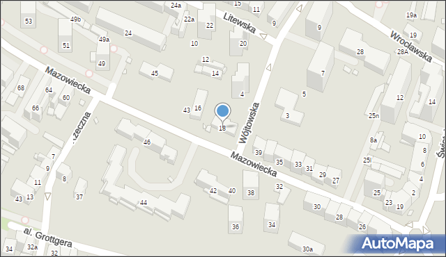 Kraków, Litewska, 18, mapa Krakowa