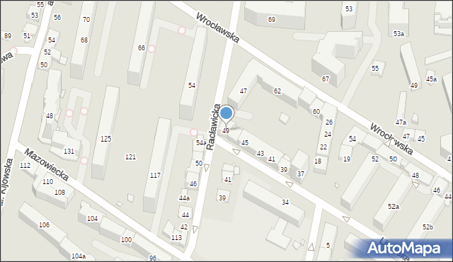 Kraków, Litewska, 49, mapa Krakowa