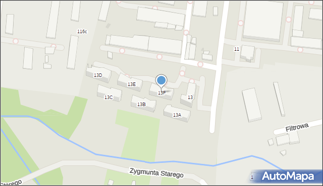 Kraków, Lindego Samuela Bogumiła, 13F, mapa Krakowa