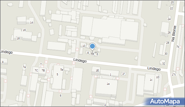 Kraków, Lindego Samuela Bogumiła, 6a, mapa Krakowa