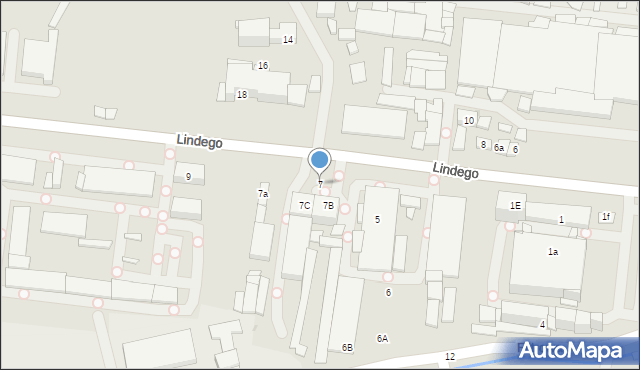 Kraków, Lindego Samuela Bogumiła, 7, mapa Krakowa