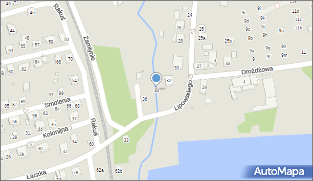 Kraków, Lipowskiego Wojciecha, 34, mapa Krakowa