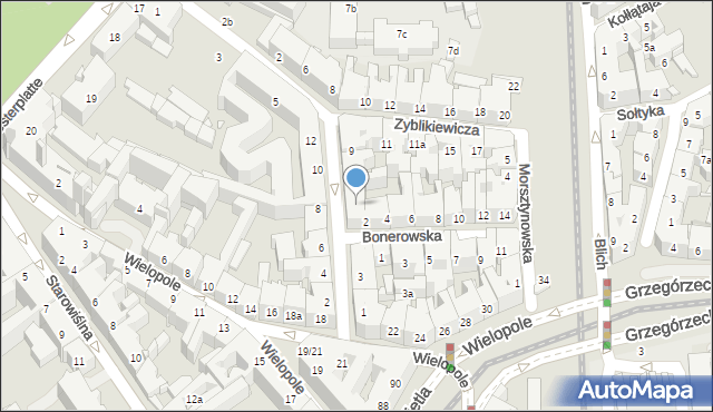 Kraków, Librowszczyzna, 5, mapa Krakowa