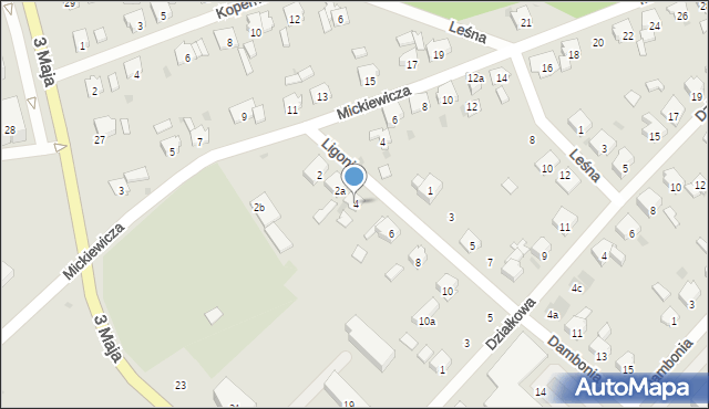 Krapkowice, Ligonia, 4, mapa Krapkowice