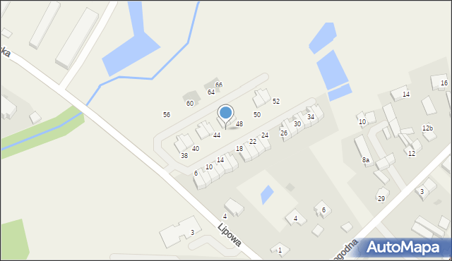 Krępa Słupska, Lipowa, 46, mapa Krępa Słupska