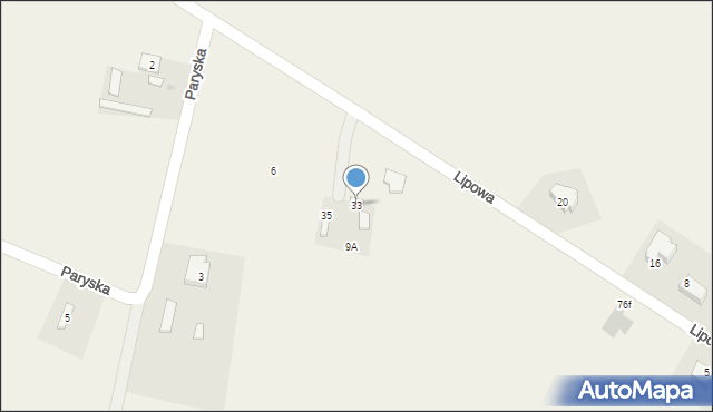 Kroczewo, Lipowa, 37, mapa Kroczewo