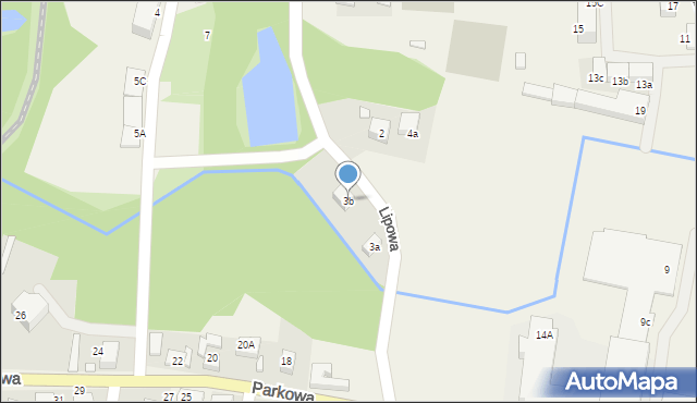 Krośnice, Lipowa, 3b, mapa Krośnice