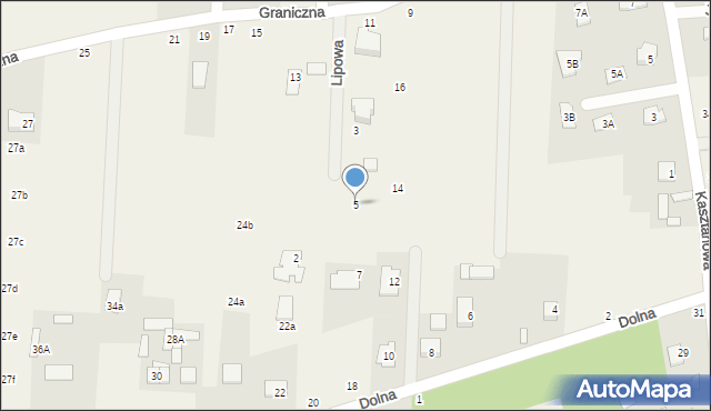 Krupia Wólka, Lipowa, 5, mapa Krupia Wólka