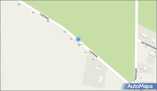 Kruszyn Krajeński, Lipowa, 79, mapa Kruszyn Krajeński