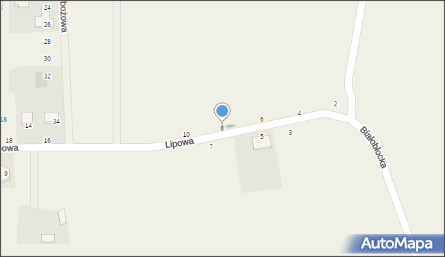 Kruszyn Krajeński, Lipowa, 8, mapa Kruszyn Krajeński