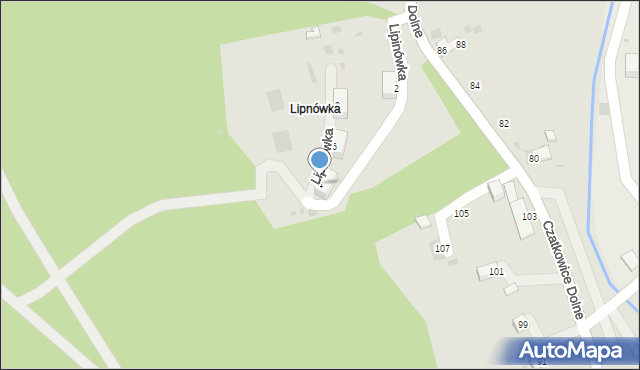 Krzeszowice, Lipinówka, 4, mapa Krzeszowice