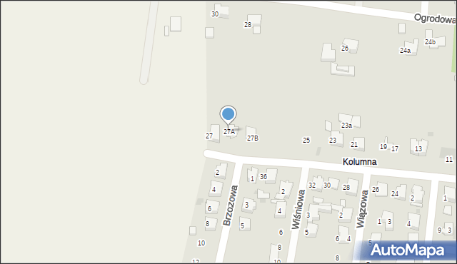 Łask, Lipowa, 27A, mapa Łask